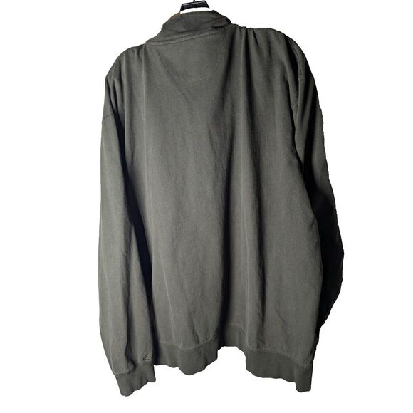 Men's Cabela's‎ 1/4 Zip Mock Neck Long Sleeve Dark Green Breast Pocket Size 2XL - Picture 2 of 4